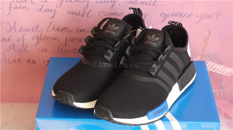 Real Boost Adidas NMD R1 PK Black and Blue